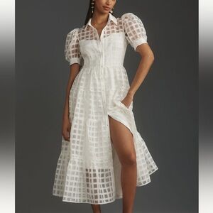 English Factory White Organza Dress